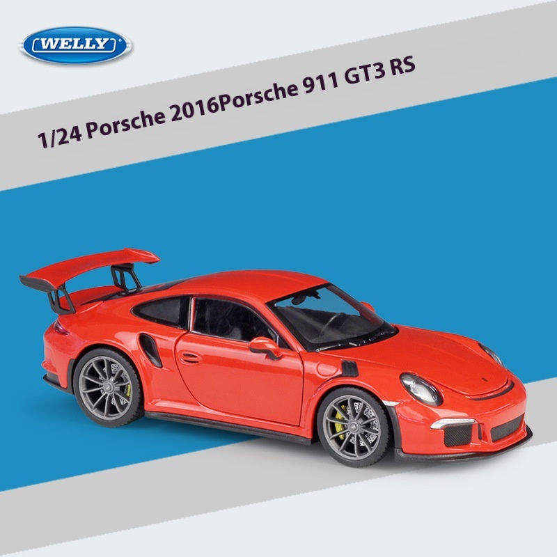 WELLY1:24 Porsche GT3 RS Sports Car Simulation Alloy Car Model Toy Gift