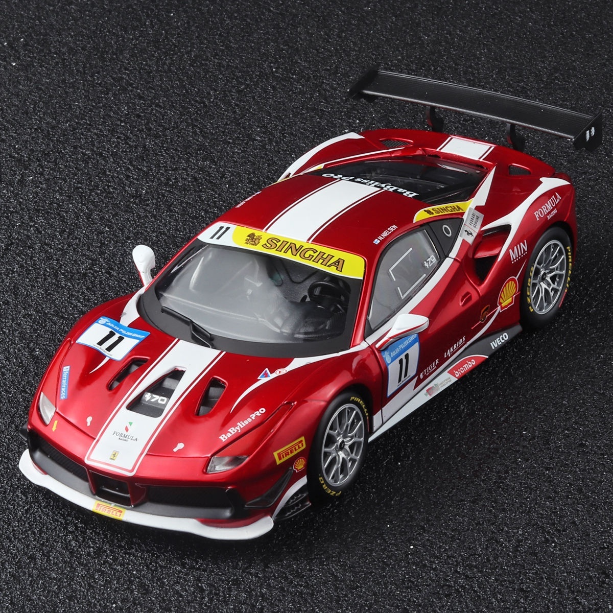 Genuine 1:24 488 Alloy Car Model Sports Car Collection Ornaments Fashion Y Douyin