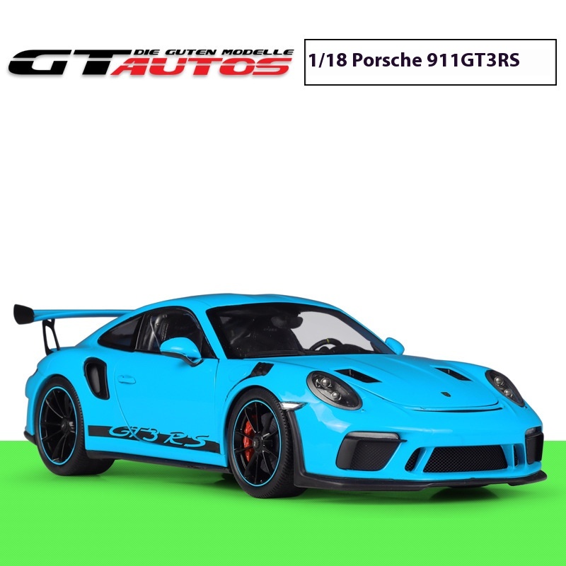 Willy GTA1:18 Porsche 911 GT3 RS Sports Car Simulation Alloy Finished Car Model Collection Gift