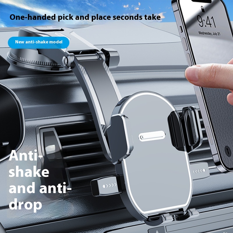 Foreign Trade Car Navigation Mobile Phone Holder Air Outlet Multifunctional Suction Cup Mirror Car Mobile Phone Holder