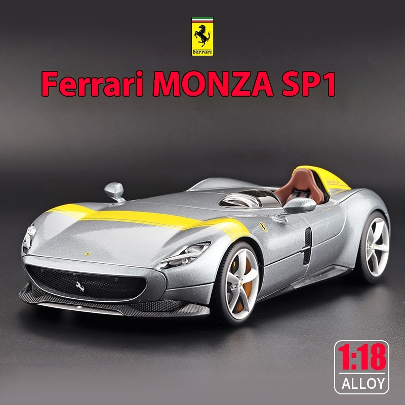 1:18 Ferrari MONZ3 SP1 Simulation Alloy Sports Car Model Ornaments Collection Gift