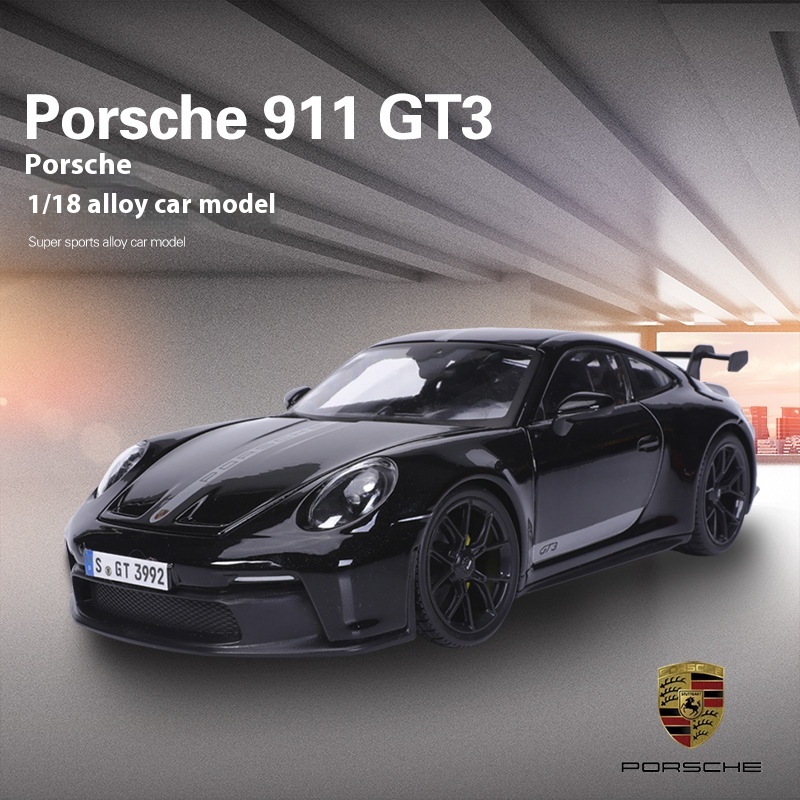 Maisto Figure 1: 18 Porsche 911 GT3 Simulation Alloy Sports Car Porsche Car Model