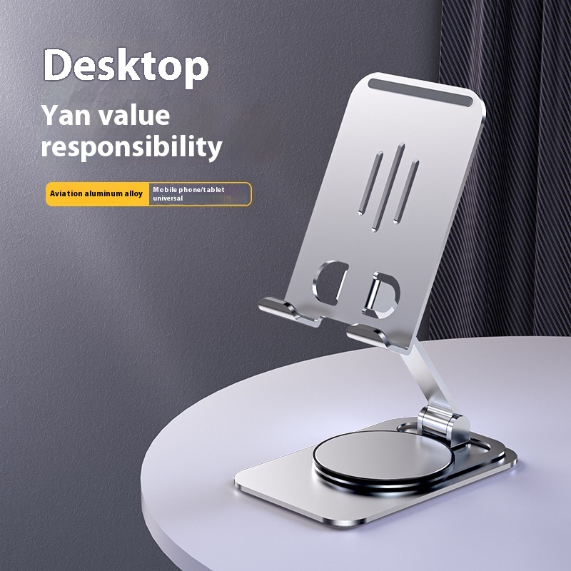 Mobile Phone Stand Desktop Stand Foldable Metal Vibrato Photo Taking Tablet Stand Gift Rotating